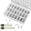image:imageMr Pen Nuts and Bolts Assortment Kit 550 pcs  Carbon Steel M3 M4 M5 Phillips Pan Head Assorted Nuts and BoltsSilver