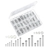 image:imageMr Pen Nuts and Bolts Assortment Kit 550 pcs  Carbon Steel M3 M4 M5 Phillips Pan Head Assorted Nuts and BoltsSilver