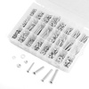 image:imageMr Pen Nuts and Bolts Assortment Kit 550 pcs  Carbon Steel M3 M4 M5 Phillips Pan Head Assorted Nuts and BoltsSilver