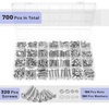 image:imageMr Pen Nuts and Bolts Assortment Kit 550 pcs  Carbon Steel M3 M4 M5 Phillips Pan Head Assorted Nuts and BoltsSilver