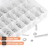 image:imageMr Pen Nuts and Bolts Assortment Kit 550 pcs  Carbon Steel M3 M4 M5 Phillips Pan Head Assorted Nuts and BoltsSilver