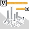 image:imageMr Pen Nuts and Bolts Assortment Kit 550 pcs  Carbon Steel M3 M4 M5 Phillips Pan Head Assorted Nuts and BoltsSilver