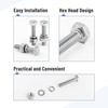 image:imageMr Pen Nuts and Bolts Set 1420x1 10 Sets Stainless Steel  Hex Head Nut and Bolt Set Flat amp Lock Washers1420x1 14