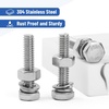 image:imageMr Pen Nuts and Bolts Set 1420x1 10 Sets Stainless Steel  Hex Head Nut and Bolt Set Flat amp Lock Washers1420x1 14