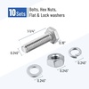 image:imageMr Pen Nuts and Bolts Set 1420x1 10 Sets Stainless Steel  Hex Head Nut and Bolt Set Flat amp Lock Washers1420x1 14