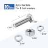 image:imageMr Pen Nuts and Bolts Set 1420x1 10 Sets Stainless Steel  Hex Head Nut and Bolt Set Flat amp Lock Washers1420x1