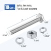 image:imageMr Pen Nuts and Bolts Set 1420x1 10 Sets Stainless Steel  Hex Head Nut and Bolt Set Flat amp Lock Washers1420x2