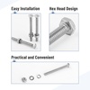 image:imageMr Pen Nuts and Bolts Set 1420x1 10 Sets Stainless Steel  Hex Head Nut and Bolt Set Flat amp Lock Washers1420x212