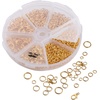 image:imageMr Pen Open Jump Rings Set 1014 pcs  Champagne Metal Jump Rings with Lobster Clasps 6 Assorted Sizes 410 mm Jewelry Making Findings for DIY Crafts BraceletsGold