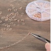 image:imageMr Pen Open Jump Rings Set 1014 pcs  Champagne Metal Jump Rings with Lobster Clasps 6 Assorted Sizes 410 mm Jewelry Making Findings for DIY Crafts BraceletsChampagne