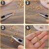 image:imageMr Pen Open Jump Rings Set 1014 pcs  Champagne Metal Jump Rings with Lobster Clasps 6 Assorted Sizes 410 mm Jewelry Making Findings for DIY Crafts BraceletsGold