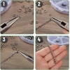 image:imageMr Pen Open Jump Rings Set 1014 pcs  Champagne Metal Jump Rings with Lobster Clasps 6 Assorted Sizes 410 mm Jewelry Making Findings for DIY Crafts BraceletsBlack