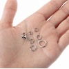 image:imageMr Pen Open Jump Rings Set 1014 pcs  Champagne Metal Jump Rings with Lobster Clasps 6 Assorted Sizes 410 mm Jewelry Making Findings for DIY Crafts BraceletsSilver
