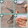 image:imageMr Pen Open Jump Rings Set 1014 pcs  Champagne Metal Jump Rings with Lobster Clasps 6 Assorted Sizes 410 mm Jewelry Making Findings for DIY Crafts BraceletsSilver