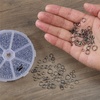 image:imageMr Pen Open Jump Rings Set 1014 pcs  Champagne Metal Jump Rings with Lobster Clasps 6 Assorted Sizes 410 mm Jewelry Making Findings for DIY Crafts BraceletsBlack