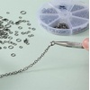 image:imageMr Pen Open Jump Rings Set 1014 pcs  Champagne Metal Jump Rings with Lobster Clasps 6 Assorted Sizes 410 mm Jewelry Making Findings for DIY Crafts BraceletsBlack