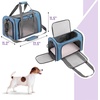 image:imageMr Pen Pet Carrier 175 x 112 x 115 Medium Size Orange  Portable Travel Carrier for Small Pets Cats amp Small Dogs Breathable Mesh Safety Inner LeashBlue