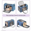 image:imageMr Pen Pet Carrier 175 x 112 x 115 Medium Size Orange  Portable Travel Carrier for Small Pets Cats amp Small Dogs Breathable Mesh Safety Inner LeashBlue