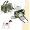 image:imageMr Pen Pet Carrier 175 x 112 x 115 Medium Size Orange  Portable Travel Carrier for Small Pets Cats amp Small Dogs Breathable Mesh Safety Inner LeashGreen