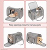image:imageMr Pen Pet Carrier 175 x 112 x 115 Medium Size Orange  Portable Travel Carrier for Small Pets Cats amp Small Dogs Breathable Mesh Safety Inner LeashGrey