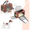image:imageMr Pen Pet Carrier 175 x 112 x 115 Medium Size Orange  Portable Travel Carrier for Small Pets Cats amp Small Dogs Breathable Mesh Safety Inner LeashOrange