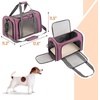 image:imageMr Pen Pet Carrier 175 x 112 x 115 Medium Size Orange  Portable Travel Carrier for Small Pets Cats amp Small Dogs Breathable Mesh Safety Inner LeashPink