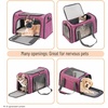 image:imageMr Pen Pet Carrier 175 x 112 x 115 Medium Size Orange  Portable Travel Carrier for Small Pets Cats amp Small Dogs Breathable Mesh Safety Inner LeashPink