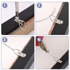 image:imageMr Pen Picture Hanging Kit 100 Feet Stainless Steel Braided Hanging Wire  20x D Ring Picture Hangers with Screws and 20x Aluminum Crimping Loop Sleeve for Canvas Paintings Photo Frames