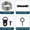 image:imageMr Pen Picture Hanging Kit 410 pcs Gold Assorted Hooks Nails  Sawtooth Hangers DRings Steel Wire Ring Hooks Home Wall Mount Hardware for Frames Canvas DcorBlack