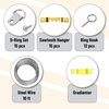 image:imageMr Pen Picture Hanging Kit 410 pcs Gold Assorted Hooks Nails  Sawtooth Hangers DRings Steel Wire Ring Hooks Home Wall Mount Hardware for Frames Canvas DcorSilver  Gold