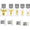 image:imageMr Pen Picture Hanging Kit 410 pcs Gold Assorted Hooks Nails  Sawtooth Hangers DRings Steel Wire Ring Hooks Home Wall Mount Hardware for Frames Canvas DcorSilver  Gold