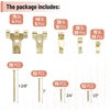 image:imageMr Pen Picture Hanging Kit 410 pcs Gold Assorted Hooks Nails  Sawtooth Hangers DRings Steel Wire Ring Hooks Home Wall Mount Hardware for Frames Canvas DcorGold