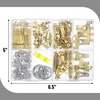 image:imageMr Pen Picture Hanging Kit 410 pcs Gold Assorted Hooks Nails  Sawtooth Hangers DRings Steel Wire Ring Hooks Home Wall Mount Hardware for Frames Canvas DcorSilver  Gold