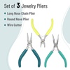 image:imageMr Pen Pliers for Jewelry Making 3 Pack Chain Nose  Round Nose Pliers Set and Wire Cutter for Beading Wire Wrapping Jump Rings Jewelry Repair Crafting DIYShades of Green