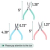 image:imageMr Pen Pliers for Jewelry Making 3 Pack Chain Nose  Round Nose Pliers Set and Wire Cutter for Beading Wire Wrapping Jump Rings Jewelry Repair Crafting DIYPastel 2