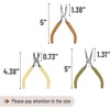 image:imageMr Pen Pliers for Jewelry Making 3 Pack Chain Nose  Round Nose Pliers Set and Wire Cutter for Beading Wire Wrapping Jump Rings Jewelry Repair Crafting DIYVintage