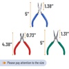 image:imageMr Pen Pliers for Jewelry Making 3 Pack Chain Nose  Round Nose Pliers Set and Wire Cutter for Beading Wire Wrapping Jump Rings Jewelry Repair Crafting DIYBlue  Green  Red