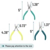 image:imageMr Pen Pliers for Jewelry Making 3 Pack Chain Nose  Round Nose Pliers Set and Wire Cutter for Beading Wire Wrapping Jump Rings Jewelry Repair Crafting DIYShades of Green