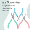 image:imageMr Pen Pliers for Jewelry Making 3 Pack Chain Nose  Round Nose Pliers Set and Wire Cutter for Beading Wire Wrapping Jump Rings Jewelry Repair Crafting DIYPastel 2