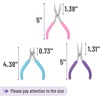 image:imageMr Pen Pliers for Jewelry Making 3 Pack Chain Nose  Round Nose Pliers Set and Wire Cutter for Beading Wire Wrapping Jump Rings Jewelry Repair Crafting DIYCandy Colors