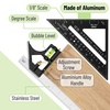 image:imageMr Pen Rafter Square and Combination Square Tool Set Black 7 Square  12 Aluminum Carpenter Square Framing Square Square Tool Woodworking Square Combo Square 7 Inch