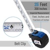 image:imageMr Pen Retractable Tape Measure 25 ft Purple Easy Read  Steel Retractable Measuring Tape with Fractions Ideal for Construction amp DIY ProjectsDark Blue