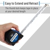 image:imageMr Pen Retractable Tape Measure 25 ft Purple Easy Read  Steel Retractable Measuring Tape with Fractions Ideal for Construction amp DIY ProjectsDark Blue