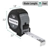 image:imageMr Pen Retractable Tape Measure 25 ft Purple Easy Read  Steel Retractable Measuring Tape with Fractions Ideal for Construction amp DIY ProjectsGray