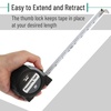 image:imageMr Pen Retractable Tape Measure 25 ft Purple Easy Read  Steel Retractable Measuring Tape with Fractions Ideal for Construction amp DIY ProjectsGray