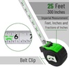 image:imageMr Pen Retractable Tape Measure 25 ft Purple Easy Read  Steel Retractable Measuring Tape with Fractions Ideal for Construction amp DIY ProjectsGreen