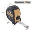 image:imageMr Pen Retractable Tape Measure 25 ft Purple Easy Read  Steel Retractable Measuring Tape with Fractions Ideal for Construction amp DIY ProjectsLight Brown