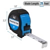 image:imageMr Pen Retractable Tape Measure 25 ft Purple Easy Read  Steel Retractable Measuring Tape with Fractions Ideal for Construction amp DIY ProjectsLight Blue