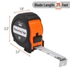 image:imageMr Pen Retractable Tape Measure 25 ft Purple Easy Read  Steel Retractable Measuring Tape with Fractions Ideal for Construction amp DIY ProjectsOrangeBlack