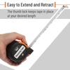 image:imageMr Pen Retractable Tape Measure 25 ft Purple Easy Read  Steel Retractable Measuring Tape with Fractions Ideal for Construction amp DIY ProjectsOrangeBlack